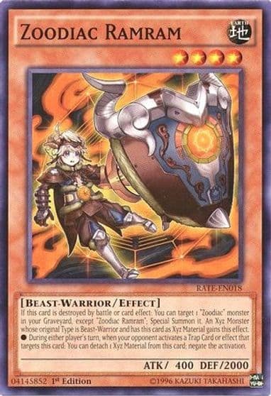 Zoodiac Ramram Raging Tempest Yu-Gi-Oh! card