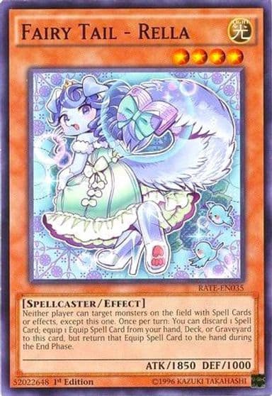 Fairy Tail Rella Raging Tempest Yu-Gi-Oh! card