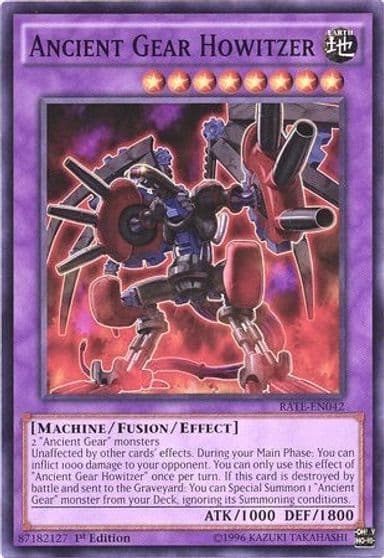 Ancient Gear Howitzer Raging Tempest Yu-Gi-Oh! card