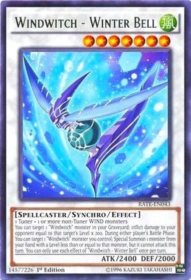 Windwitch Winter Bell Raging Tempest Yu-Gi-Oh! card