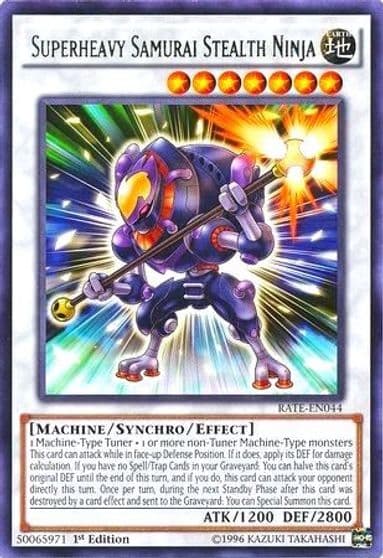 Superheavy Samurai Stealth Ninja Raging Tempest Yu-Gi-Oh! card