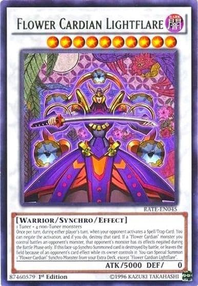 Flower Cardian Lightflare Raging Tempest Yu-Gi-Oh! card