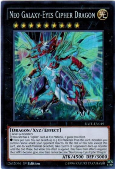 Neo Galaxy Eyes Cipher Dragon Raging Tempest Yu-Gi-Oh! card