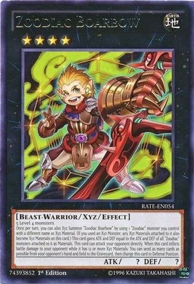 Zoodiac Boarbow Raging Tempest Yu-Gi-Oh! card