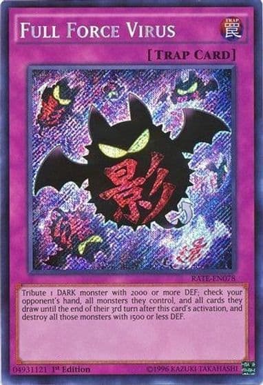 Full Force Virus Raging Tempest Yu-Gi-Oh! card