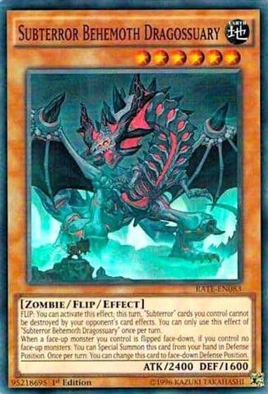 Subterror Behemoth Dragossuary Raging Tempest Yu-Gi-Oh! card