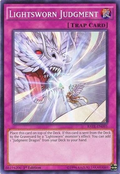 Lightsworn Judgment Raging Tempest Yu-Gi-Oh! card