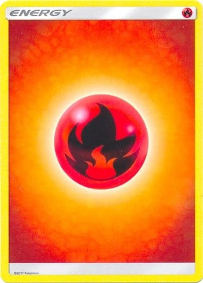 Fire Energy (2017 Unnumbered) SM Base Set Pokemon card