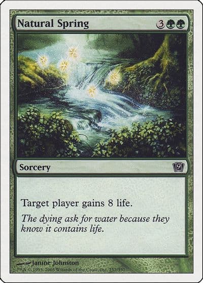 Natural Spring 9th Edition Magic card