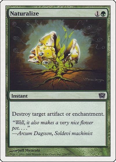 Naturalize 9th Edition Magic card