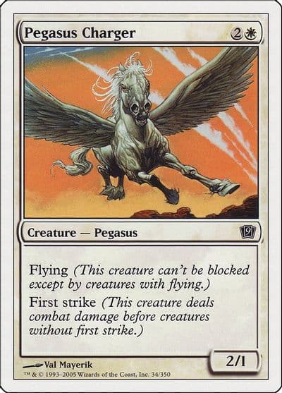 Pegasus Charger 9th Edition Magic card