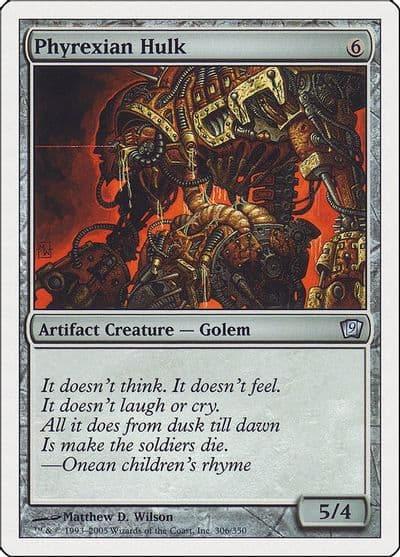 Phyrexian Hulk 9th Edition Magic card