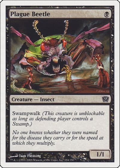 Plague Beetle 9th Edition Magic card