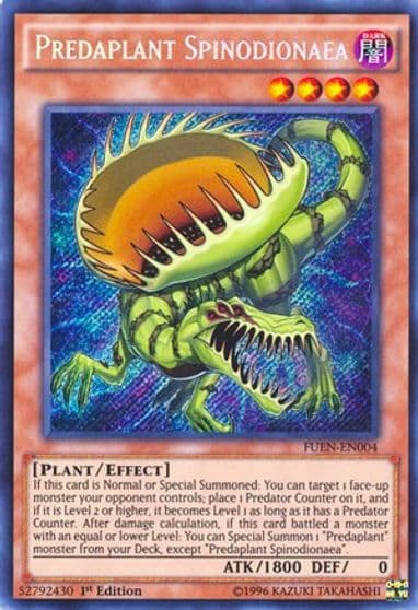 Predaplant Spinodionaea Fusion Enforcers Yu-Gi-Oh! card