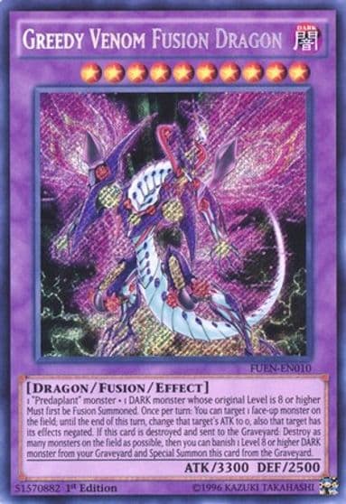 Greedy Venom Fusion Dragon Fusion Enforcers Yu-Gi-Oh! card