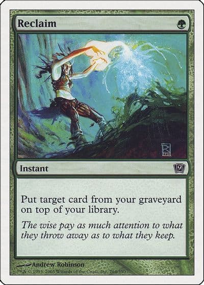 Reclaim 9th Edition Magic card