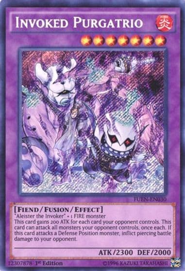 Invoked Purgatrio Fusion Enforcers Yu-Gi-Oh! card