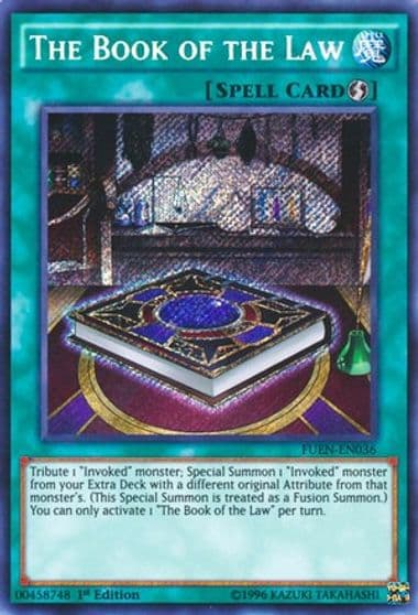 The Book of the Law Fusion Enforcers Yu-Gi-Oh! card