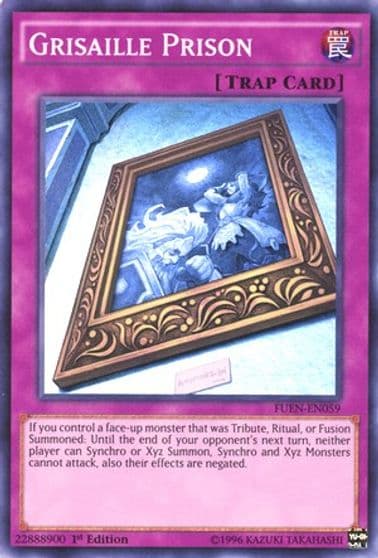 Grisaille Prison Fusion Enforcers Yu-Gi-Oh! card