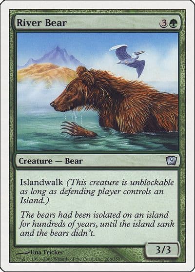 River Bear 9th Edition Magic card
