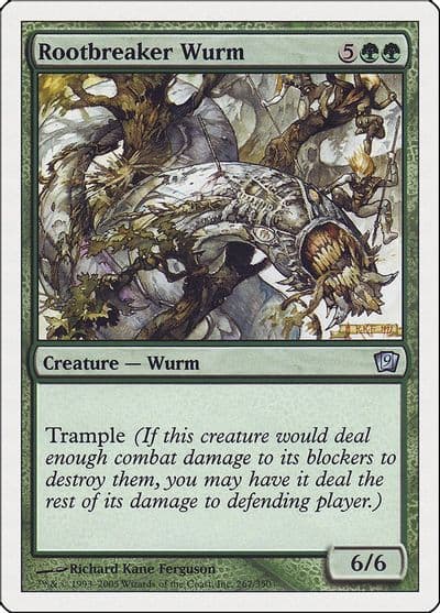 Rootbreaker Wurm 9th Edition Magic card