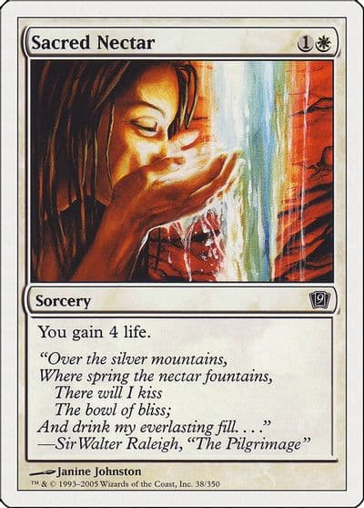 Sacred Nectar 9th Edition Magic card