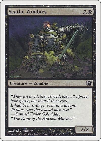 Scathe Zombies 9th Edition Magic card