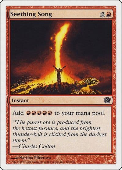 Seething Song 9th Edition Magic card
