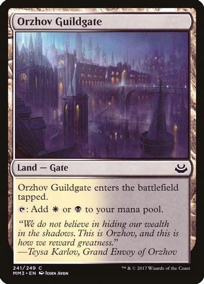 Orzhov Guildgate Modern Masters 2017 Magic card
