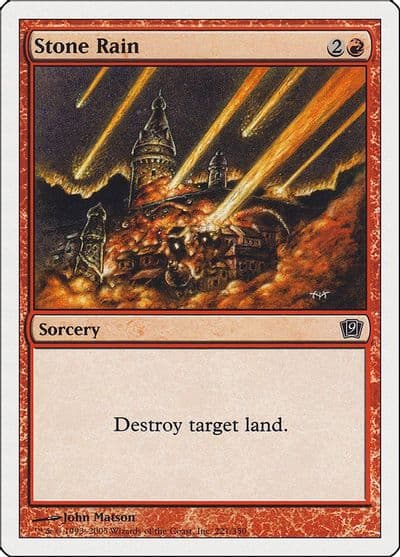 Stone Rain 9th Edition Magic card
