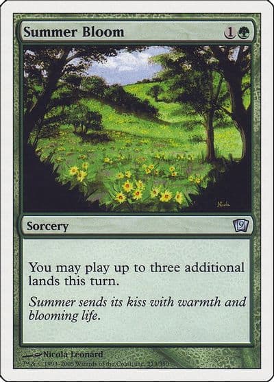 Summer Bloom 9th Edition Magic card