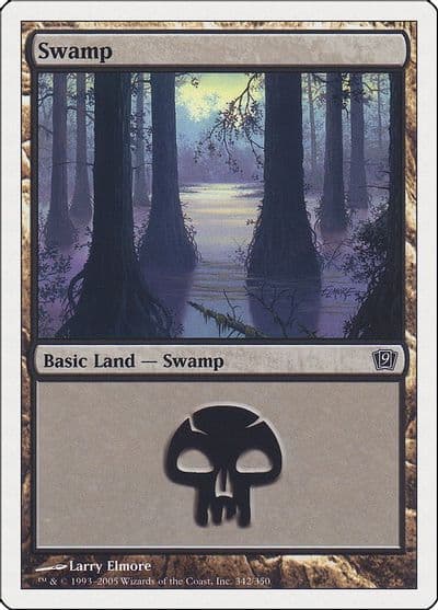 Swamp 342 9th Edition Magic card