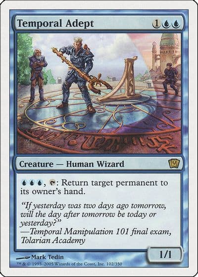 Temporal Adept 9th Edition Magic card