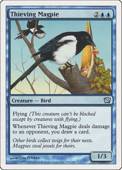 Thieving Magpie 9th Edition Magic card
