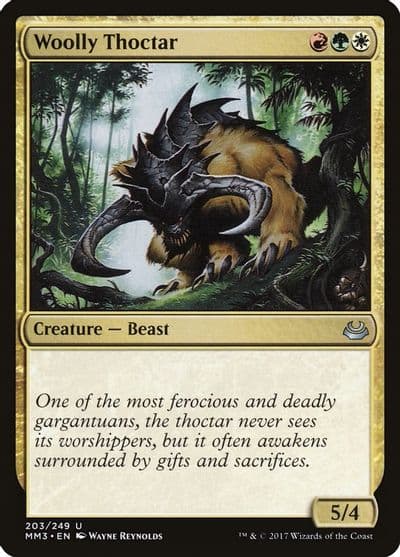 Woolly Thoctar Modern Masters 2017 Magic card