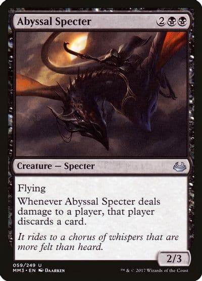 Abyssal Specter Modern Masters 2017 Magic card