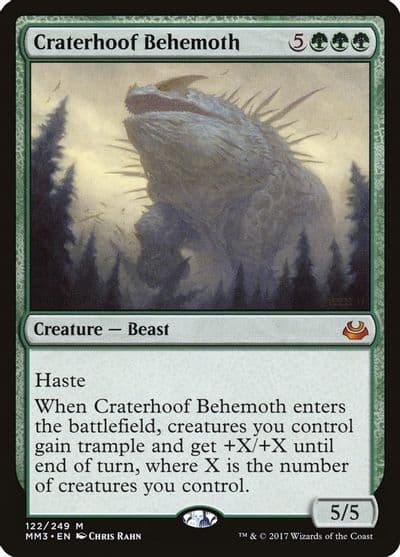 Craterhoof Behemoth Modern Masters 2017 Magic card