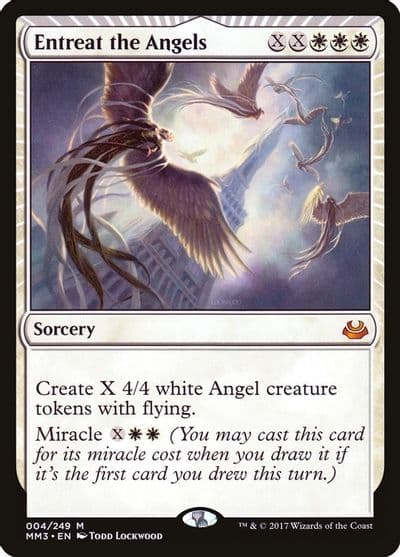 Entreat the Angels Modern Masters 2017 Magic card