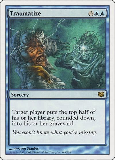 Traumatize 9th Edition Magic card