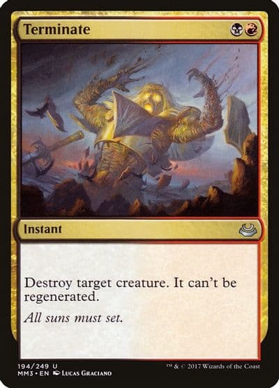 Terminate Modern Masters 2017 Magic card