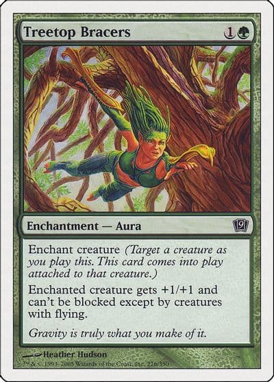 Treetop Bracers 9th Edition Magic card