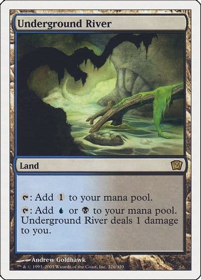 Underground River 9th Edition Magic card