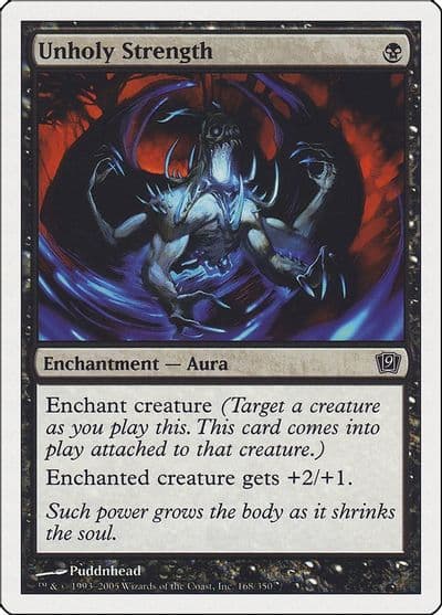 Unholy Strength 9th Edition Magic card