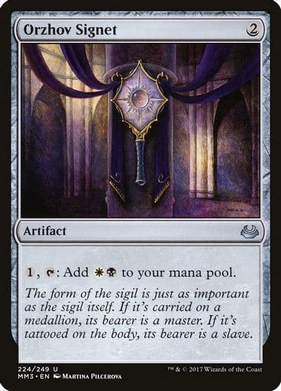 Orzhov Signet Modern Masters 2017 Magic card