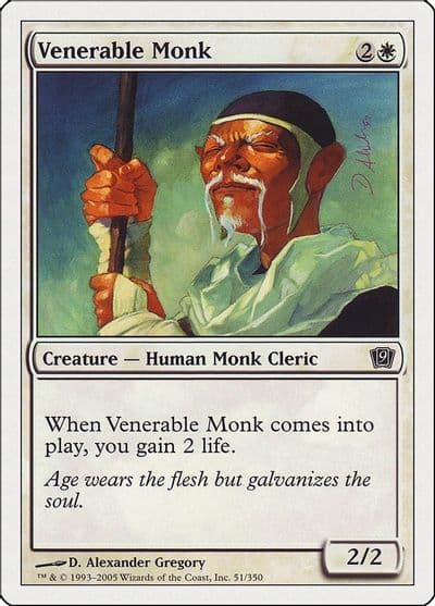 Venerable Monk 9th Edition Magic card
