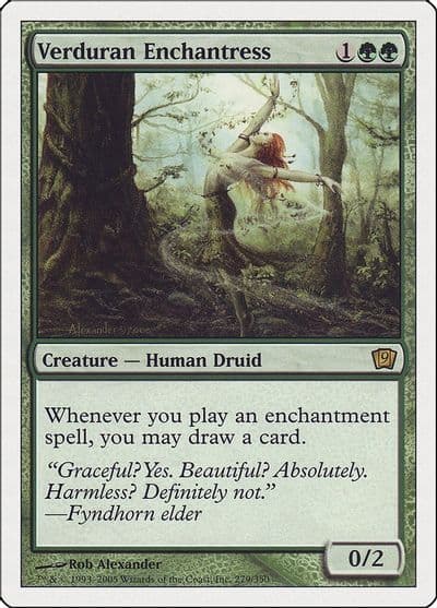 Verduran Enchantress 9th Edition Magic card