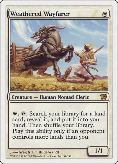 Weathered Wayfarer 9th Edition Magic card