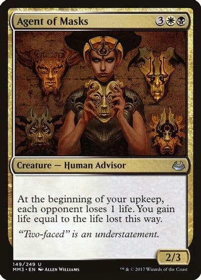 Agent of Masks Modern Masters 2017 Magic card