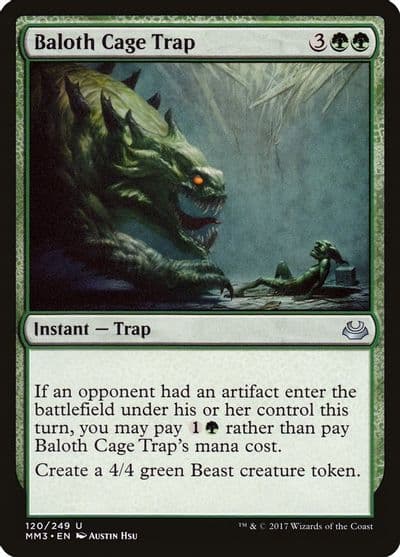 Baloth Cage Trap Modern Masters 2017 Magic card