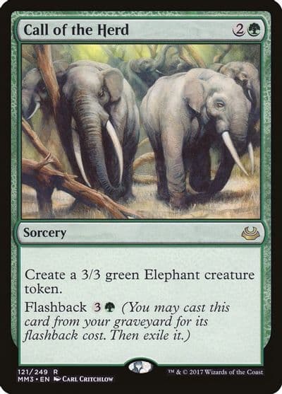 Call of the Herd Modern Masters 2017 Magic card